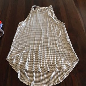 Athleta high necked striped loose tank. Worn once